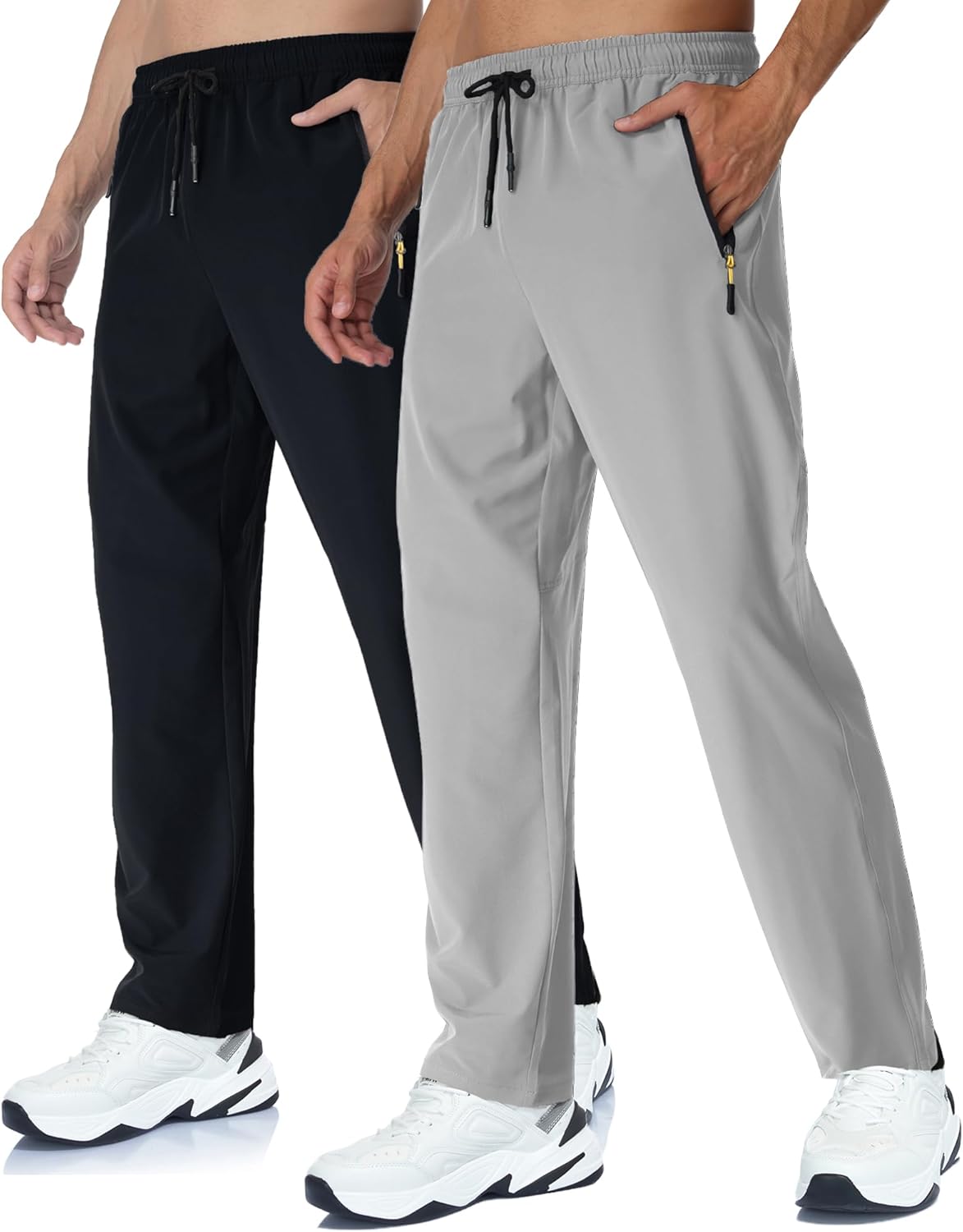 Rapoo Mens Lightweight Hiking Pants Quick Dry Stretch Joggers for Running Workout Casual