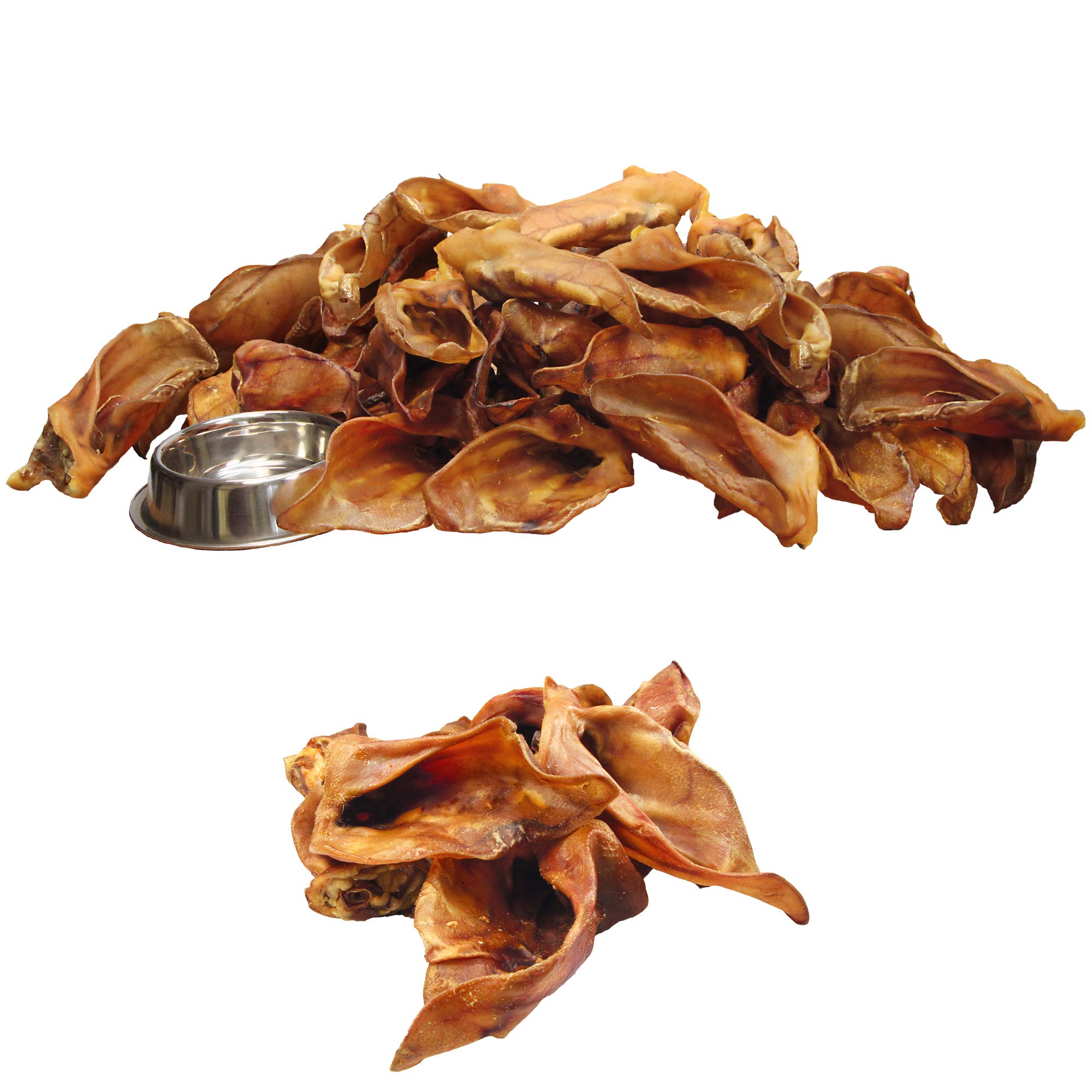 Schecker 1 kg - Oreilles de porc de qualité supérieure - Produit allemand - Magnifiques oreilles fraîches avec coquillage