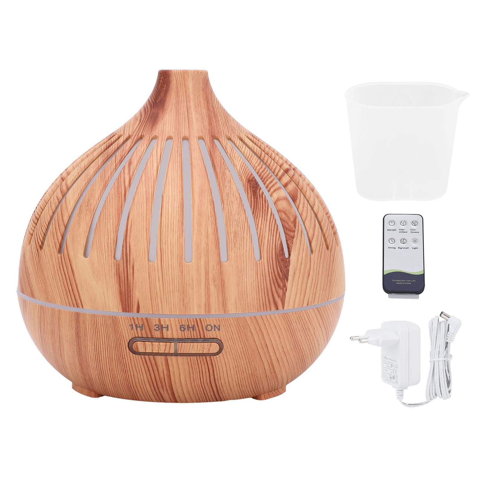 Diffuseur d'huiles essentielles, humidificateur Silencieux 400ML, Bois,