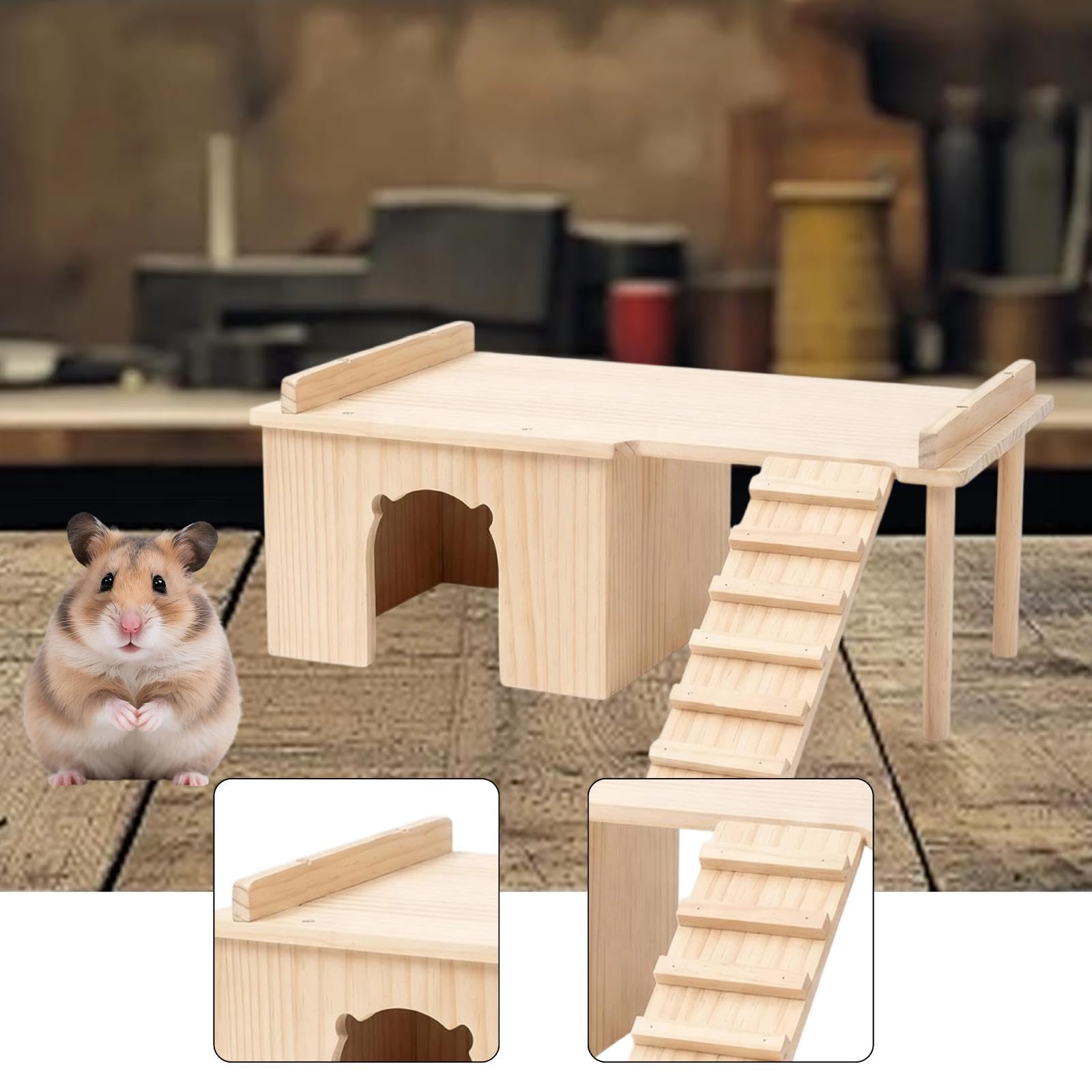 Escondite para Hámster, Juguete de Actividad para Animales Pequeños, Hábitat para Animales Pequeños