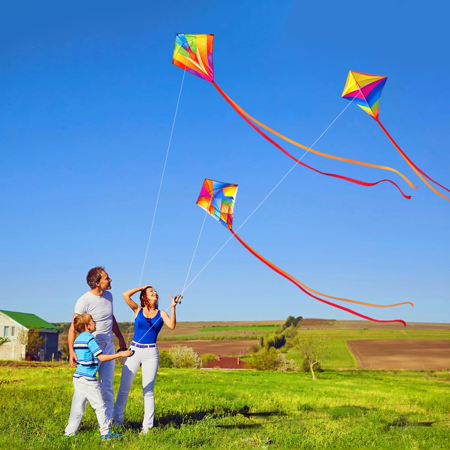 Simxkai Kite for Kids Adults,Easy to Fly(1 Pack & 2 Pack & 3 Pack & 4 Pack)