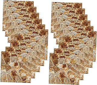 Ciieeo 20 Pçs DIY Adesivo De Parede Papel De Parede Removível Decalque De Parede Padrão De Azulejos Para Casa Adesivo De Parede Azulejo Guarnição Adesivos De Parede Decorativos Adesivos