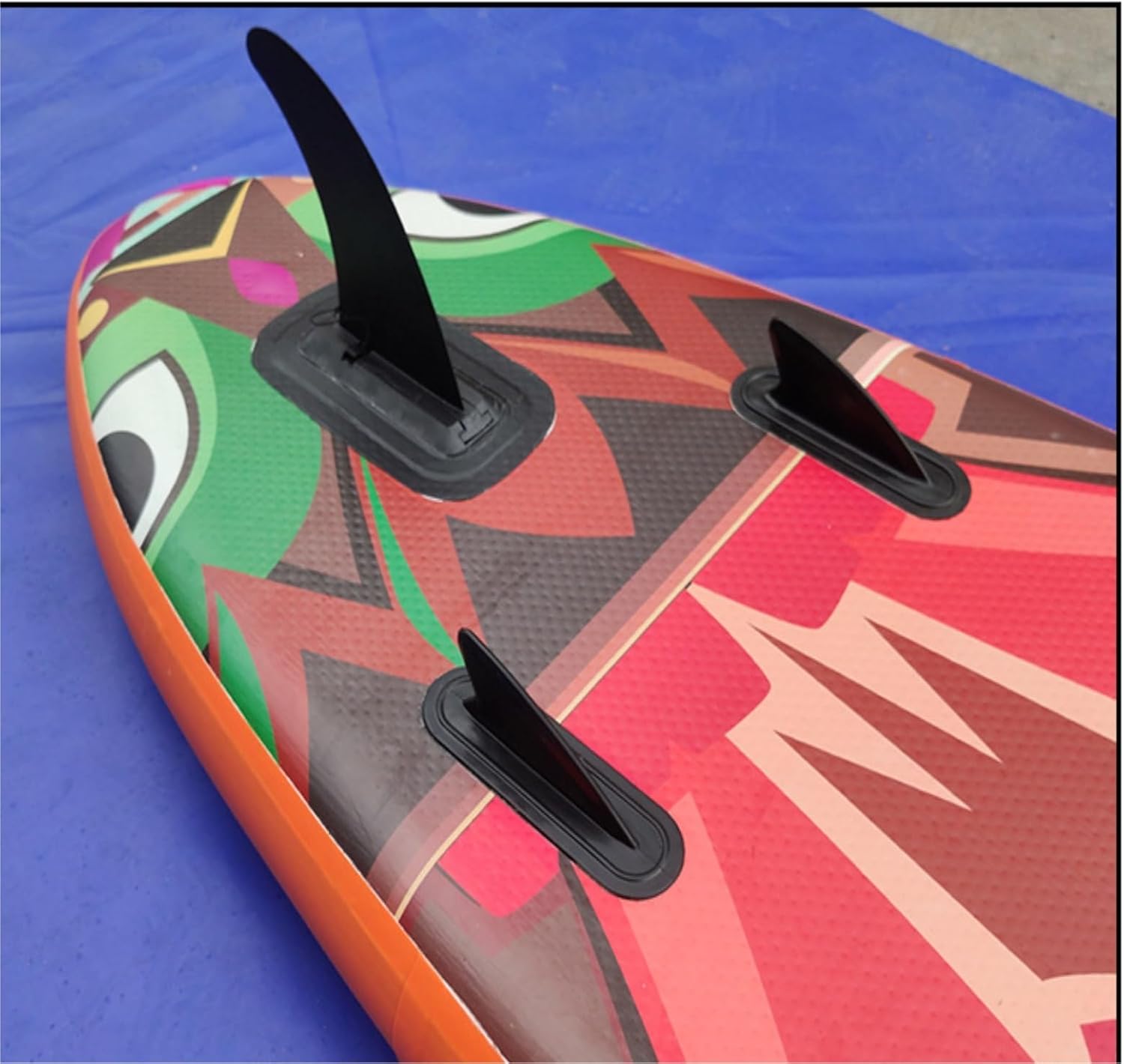 Paddleboard Inflatable Double Layer Paddle Board with Pump Stand Up Surfboard Backpack Fold Boards (One Color 310 * 81 * 15cm)