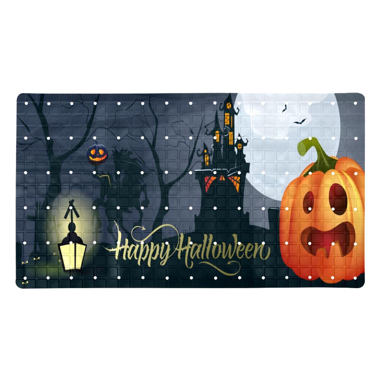 Alfombra de ducha decorativa de Halloween para baños familiares de vacaciones