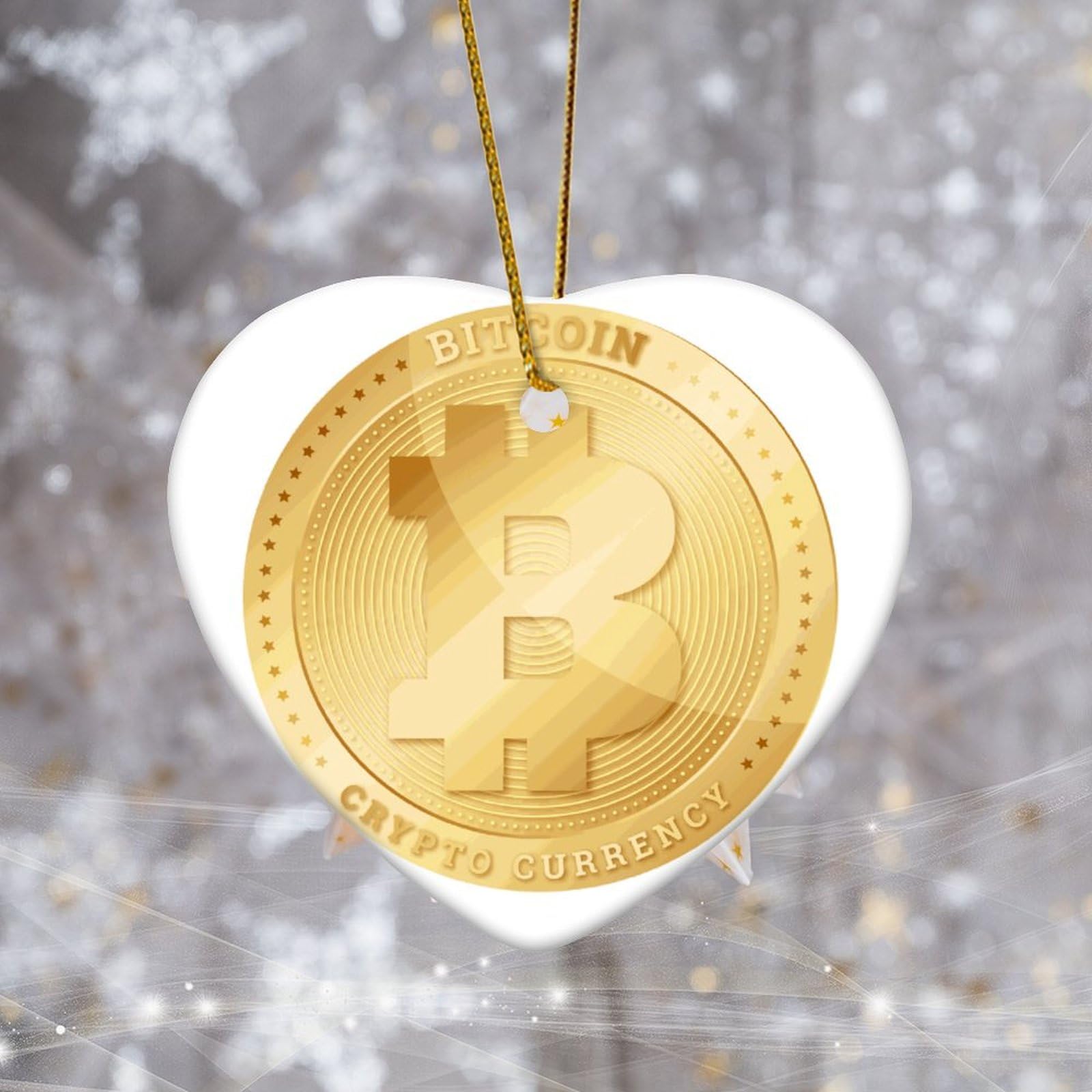 Amazon.com: Zyadsinoudor Adorno de porcelana de Navidad Bitcoin Adorno de  Navidad Amante del Dinero 3 Pulgadas Dos Lados Impreso Comercial Negocio  Riqueza Tema Dinero Moda Nuevo Propietario Ideas de Regalo : Hogar