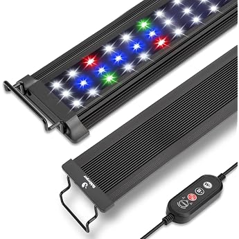 Fishkeeper Aquarium Lamp, Full Spectrum 24/7 All-Weather Lighting Mode | 10 levels adjustable brightness aquarium lighting LE