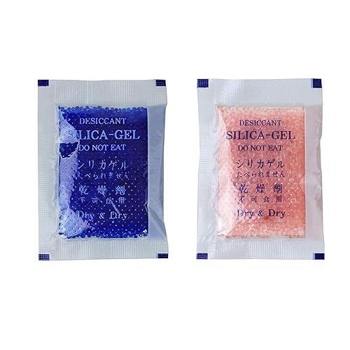 Dry & Dry Paquetes de gel de sílice de 0.35 oz 50 paquetes Indicador azul (azul a rosa) Paquetes de gel de sílice desecante - Paquetes de sílice