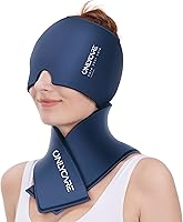 Vista 11 de Set de Compresas de Gel de Alivio de Migraña y Bufanda de Hielo para el Cuello de ONLYCARE, Mejora de la Compresa de Alivio de Dolor de Cabeza