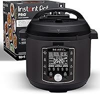 Instant Pot Pro 8QT 10-in-1 Pressure Cooker: Slow Cooker, Sauté, Sous Vide, Yogurt Maker, Steamer - Family Size Multi-Cooker