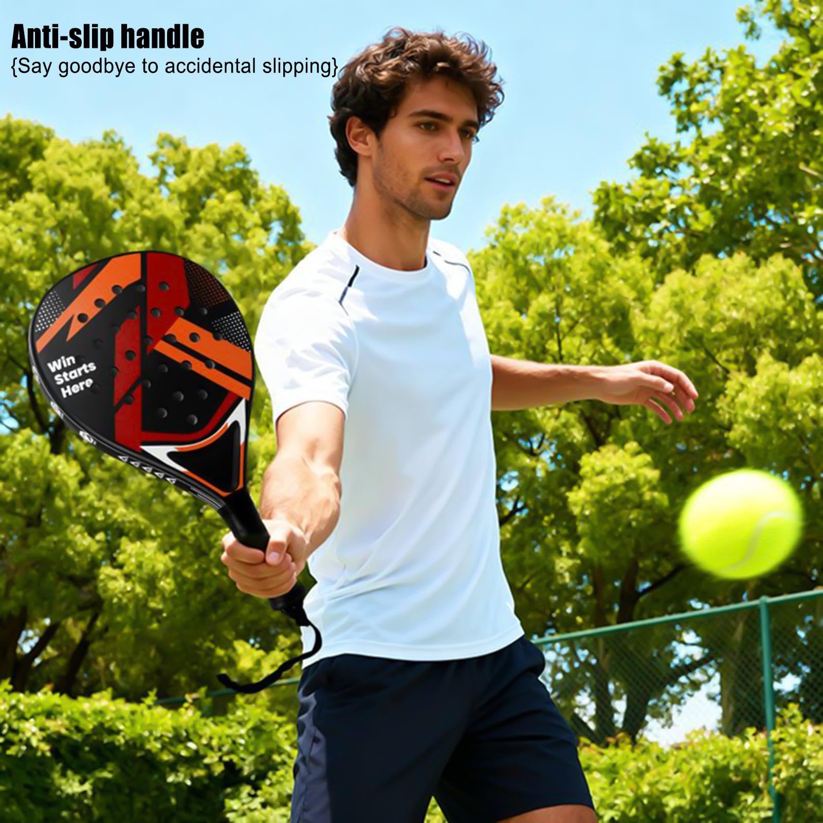 Racchetta Da Tennis Racchette Sportive Leggere e | Set Completo per Per Ricreazione Allenamento Spiaggia Giardino Piscina Uomini e Donne