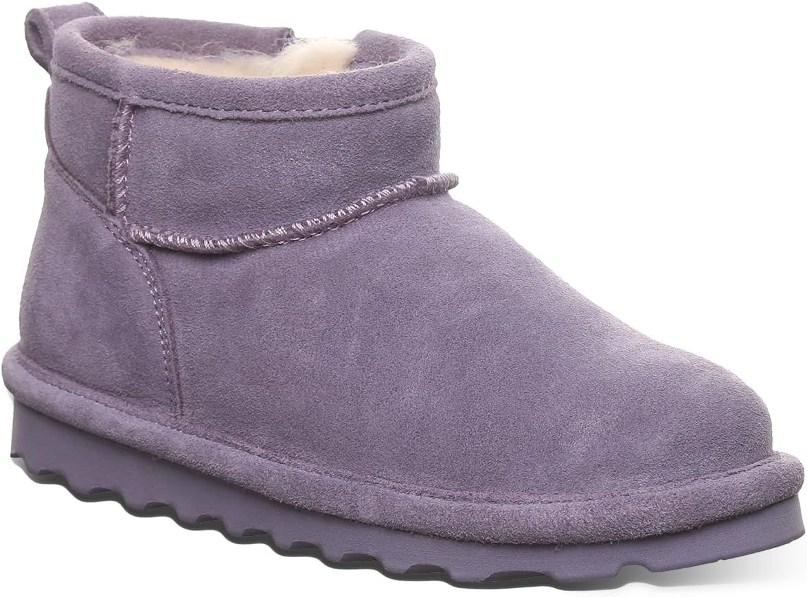 BEARPAW Shorty Youth Ankle Boot | Comfortable & Durable Slip On Winter Boot for Kids | Multiple Colors & Sizes