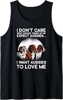 Australian Shepherd Lover Dog Mom Dad Aussie Tank Top