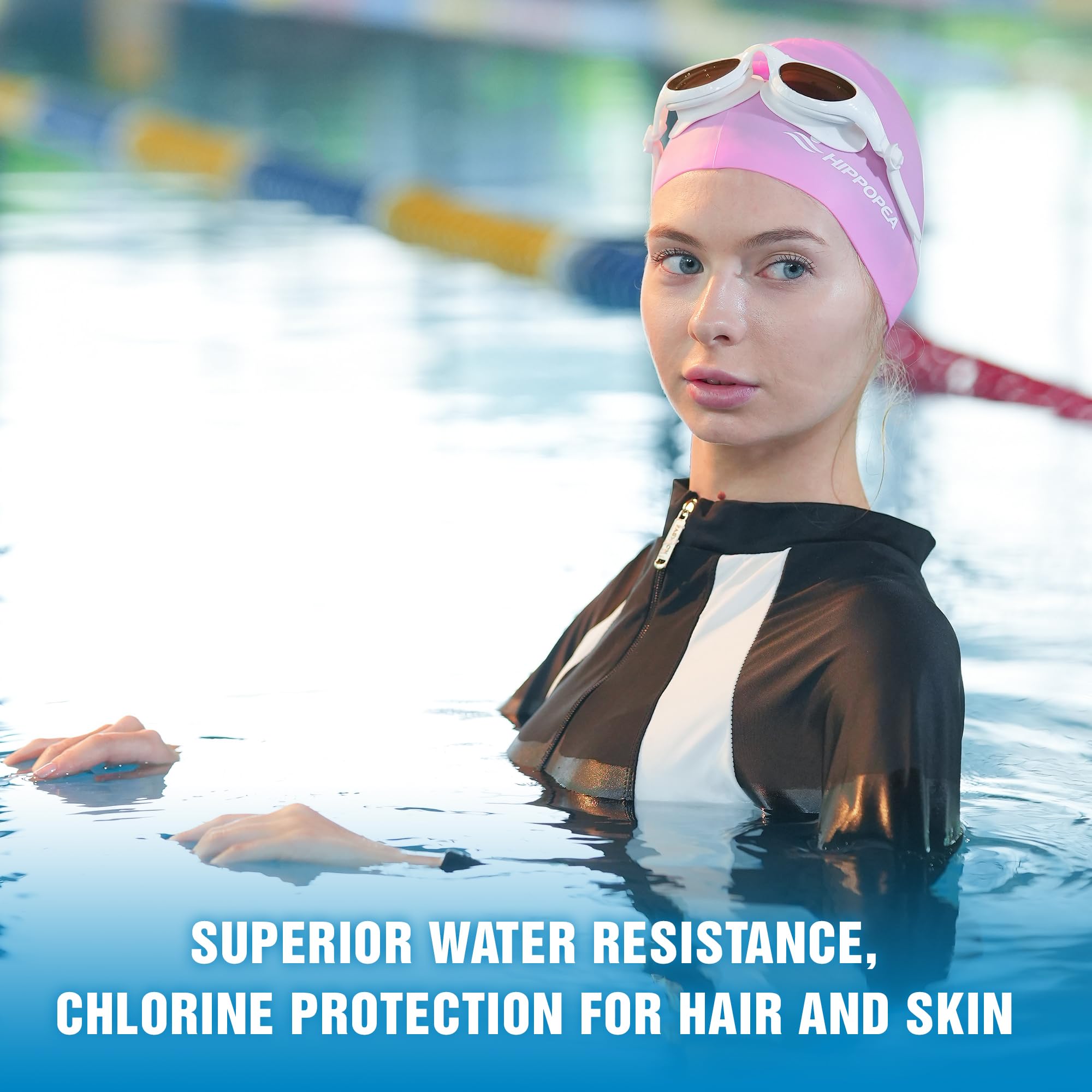 Gorro de natación de silicona para adultos, gorro de natación impermeable para mujeres y adultos, gorro de natación para hombres, comodidad duradera, antideslizante y cómodo, perfecto para