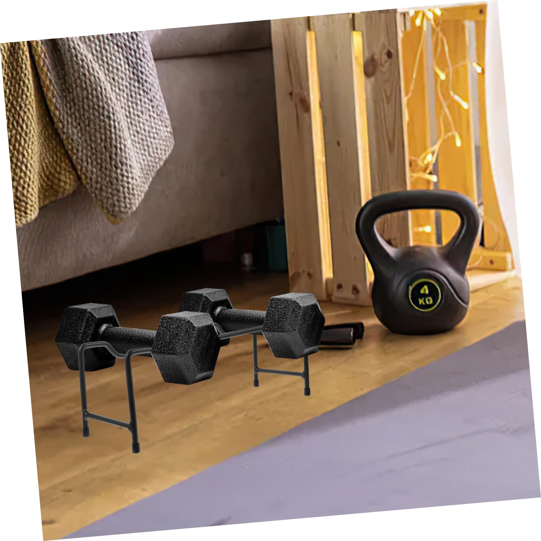 INOOMP 2pièces Support De Rangement Pour Haltères Organisateur Compact Et Pratique Pour Gym à Économise De Espace Et