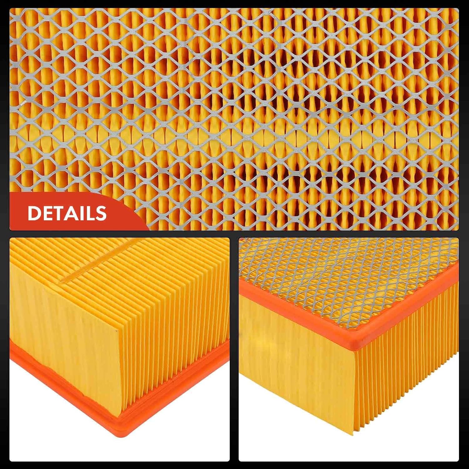 A-Premium Engine Air Filter Compatible with Dodge Ram 2500 3500 4500 5500 07-10 6.7L & Ram 2500 3500 4500 5500 11-23 6.4L 6.7L & Sterling Truck Bullet 45/55 08-10 6.7L