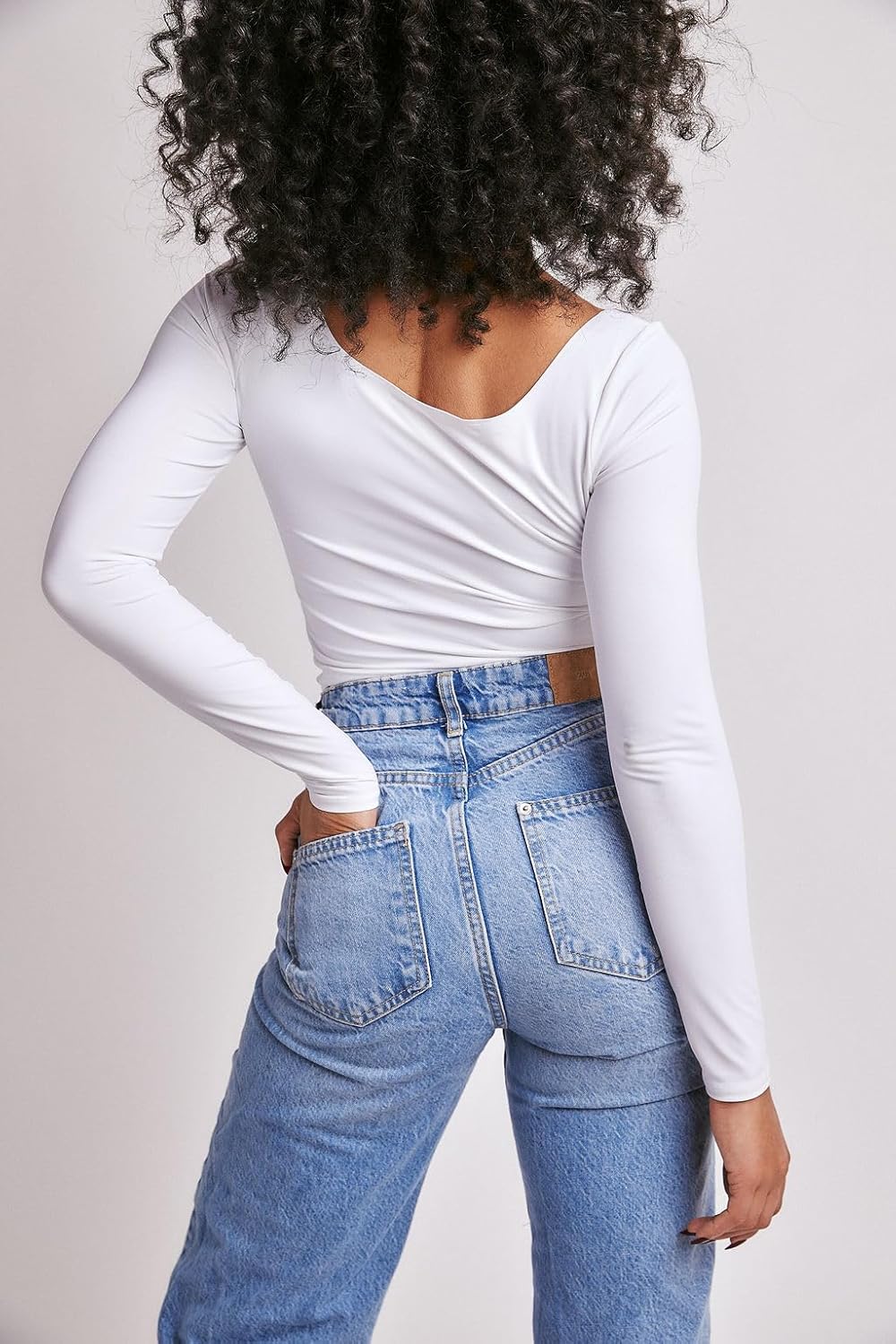 Almere Long Sleeve Top for Women, Contour, Double-Lined Seamless Top for Everyday Wear - Image 4