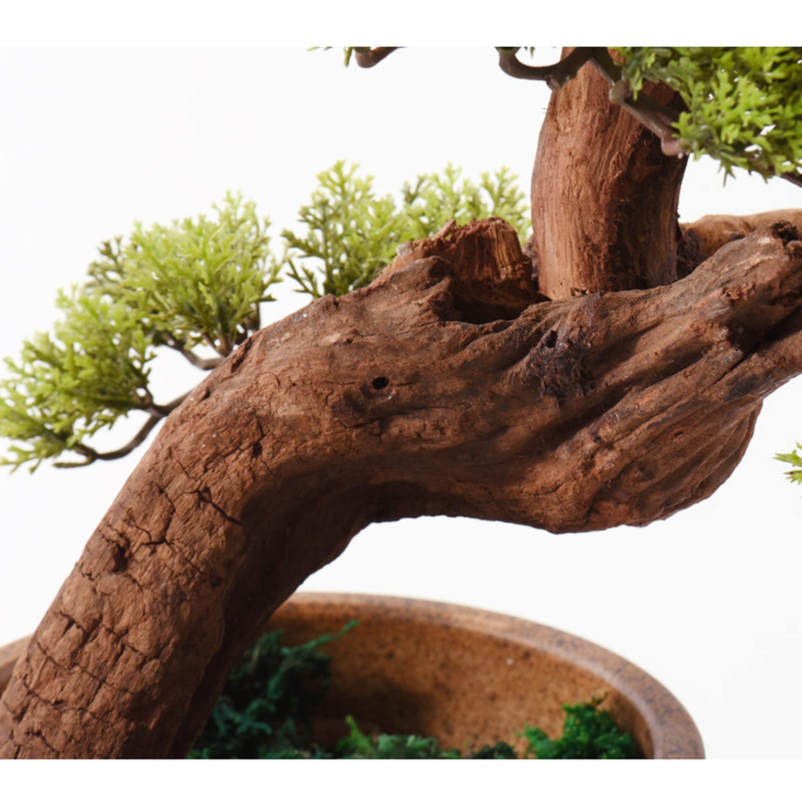 Decoraciones para el hogar, bonsái de imitación con Maceta de Terracota Alta, bonsái Artificial Decorativo, árbol de Pino, simulación de Planta en Maceta, bonsái Decorativo, exhibi