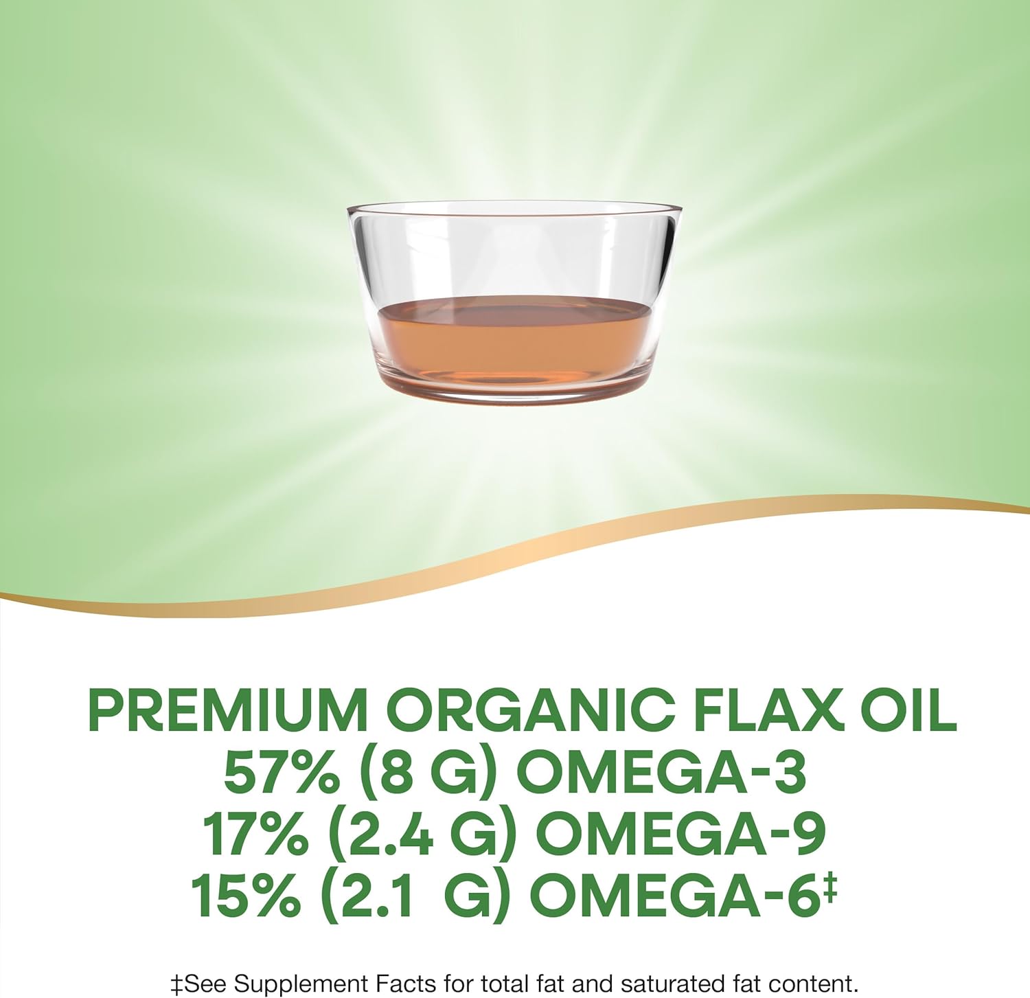 Nature's Way Organic Flax Oil, USDA Certified Organic, Omega-3, 6, 9, Cold Pressed, 16 Fl Oz (Packaging May Vary) - Image 3