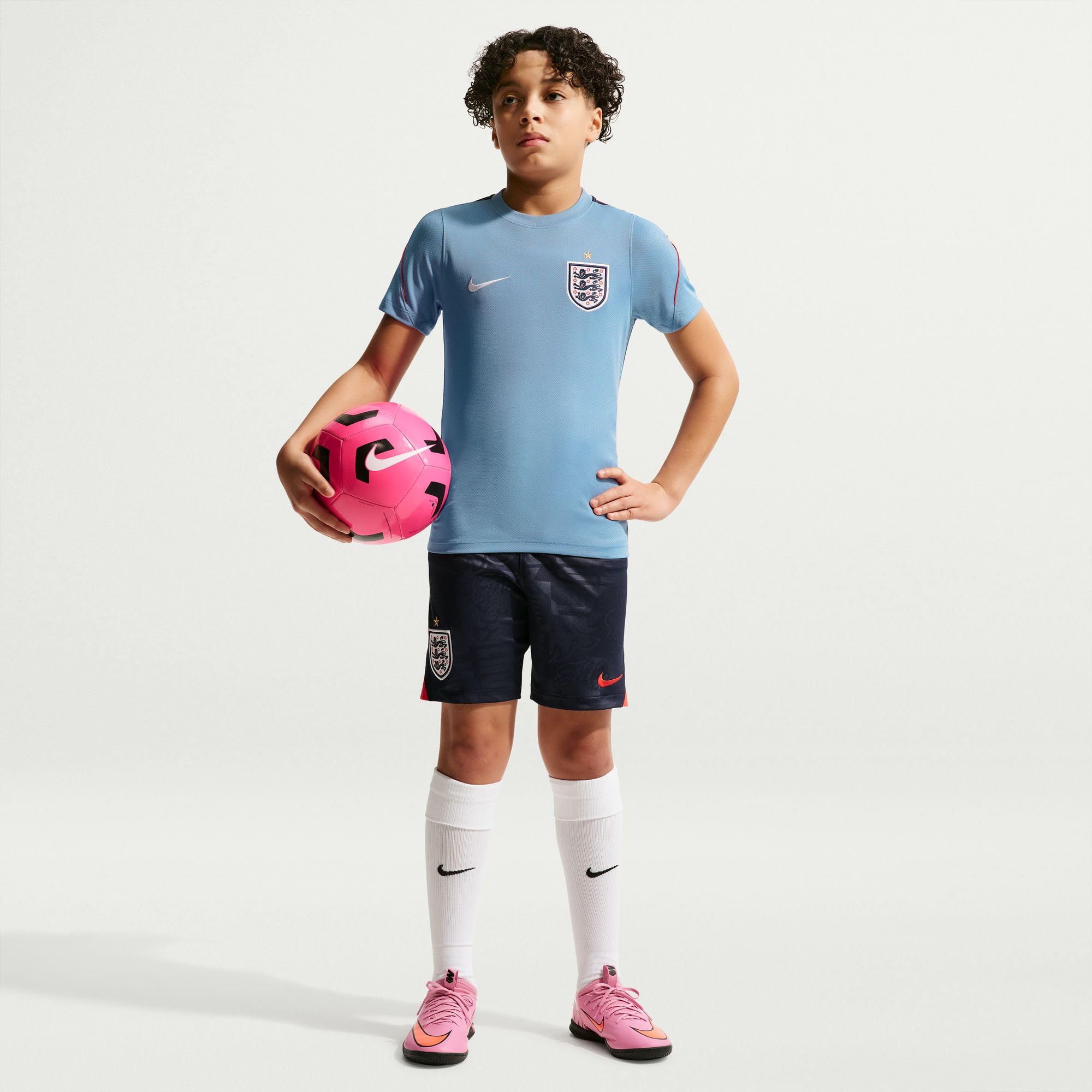 Nike England Strike Nike Football Dri-Fit Kurzarmshirt für Ältere Kinder Maglietta a Maniche Corte Unisex - Bambini e Ragazzi