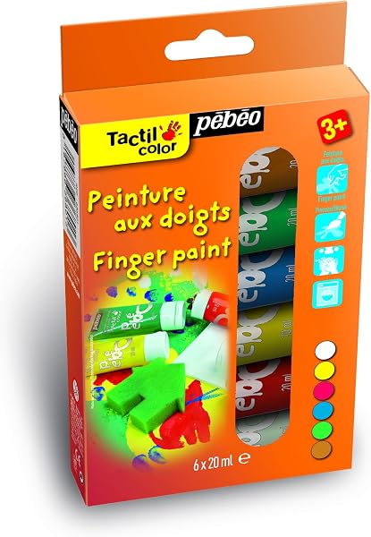 ぺべオ フィンガーペイント紙用6色セット