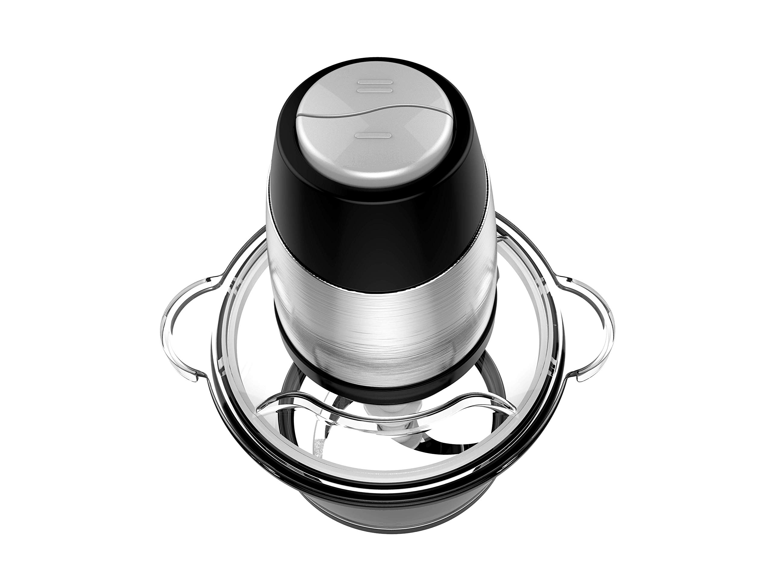 Russell Hobbs Keukenmachine [Mini Chopper] Elektrische snijmachine (voor groenten, fruit, vlees, knoflook, ui, kom van 1 liter, vaatwasser, 2 snelheden, roestvrijstalen messen, 350 piekvermogen) Matte