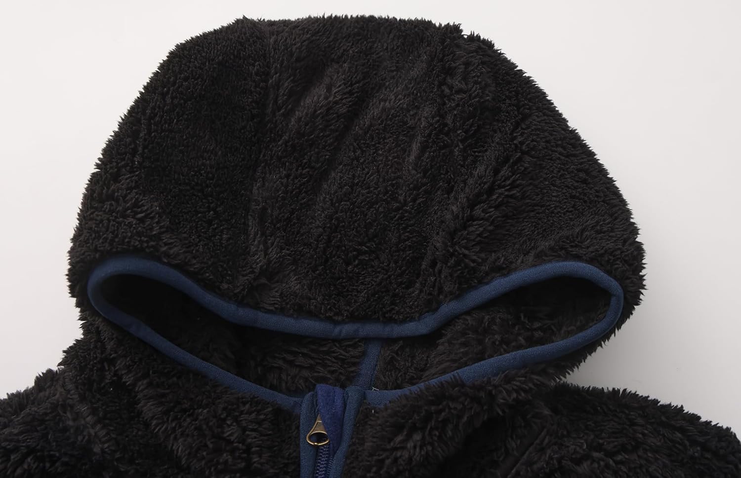 Boys Fleece Sherpa Hoodie Sweatshirts Kids Ultra Soft Full-Zip Jacket - Image 3