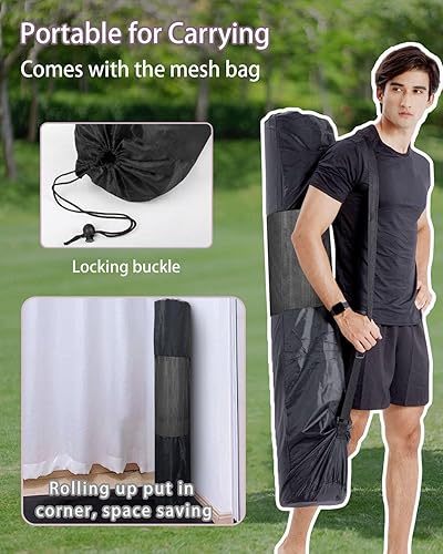 Miniatura 6 de Tapete de yoga grueso grande de 78 x 51 pulgadas, 0.591 in, extra grueso, para entrenamiento en casa, tapete de entrenamiento extra ancho, tapete de