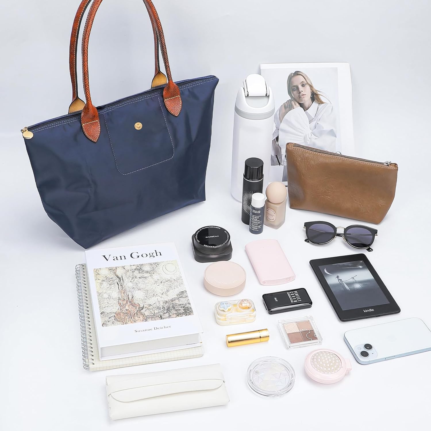 Work Tote Bag For Women: For 13-15" Laptop Foldable - For Office Professionals College Students - Commute Travel - Image 4