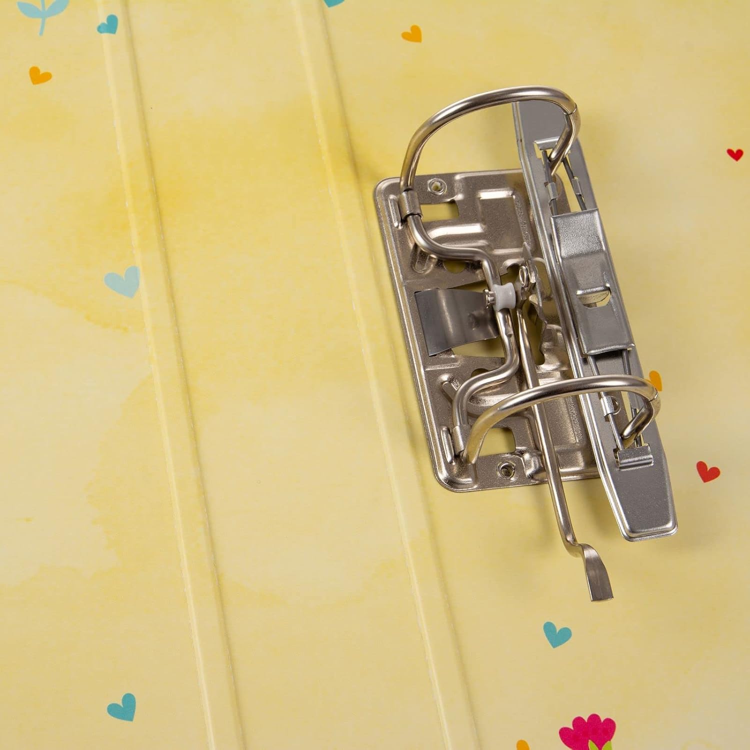 goldbuch 35 117 Chiara Lever Arch Folder, Dimensions 28.5 x 32 x 5 cm, Art Print Cover, Lever Mechanism, Yellow Lever Arch File, Horse Motif, Folder for Boys and Girls