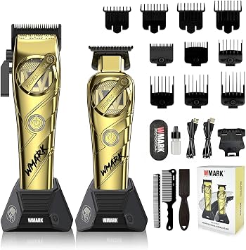 WMARK Hair Clippers for Men Professional Barber Clippers and Trimmers Set