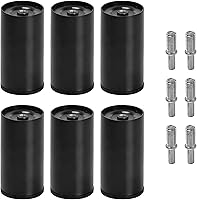 Vista 19 de Patas de metal de 2 pulgadas de repuesto para base de cama ajustable eléctrica, tornillo no ajustable en patas cortas