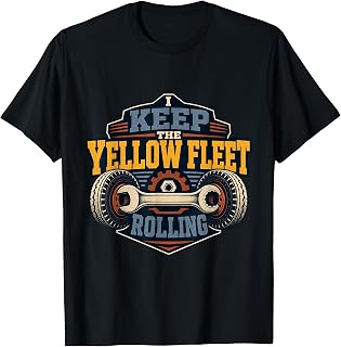 I Keep the Yellow Fleet Rolling School Bus Mechanic T-Shirt