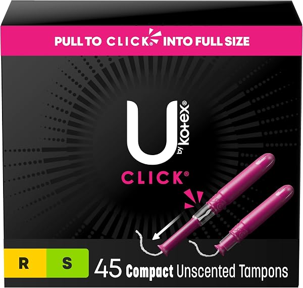 U by Kotex Click Compact Tampons Regular Super Absorbency