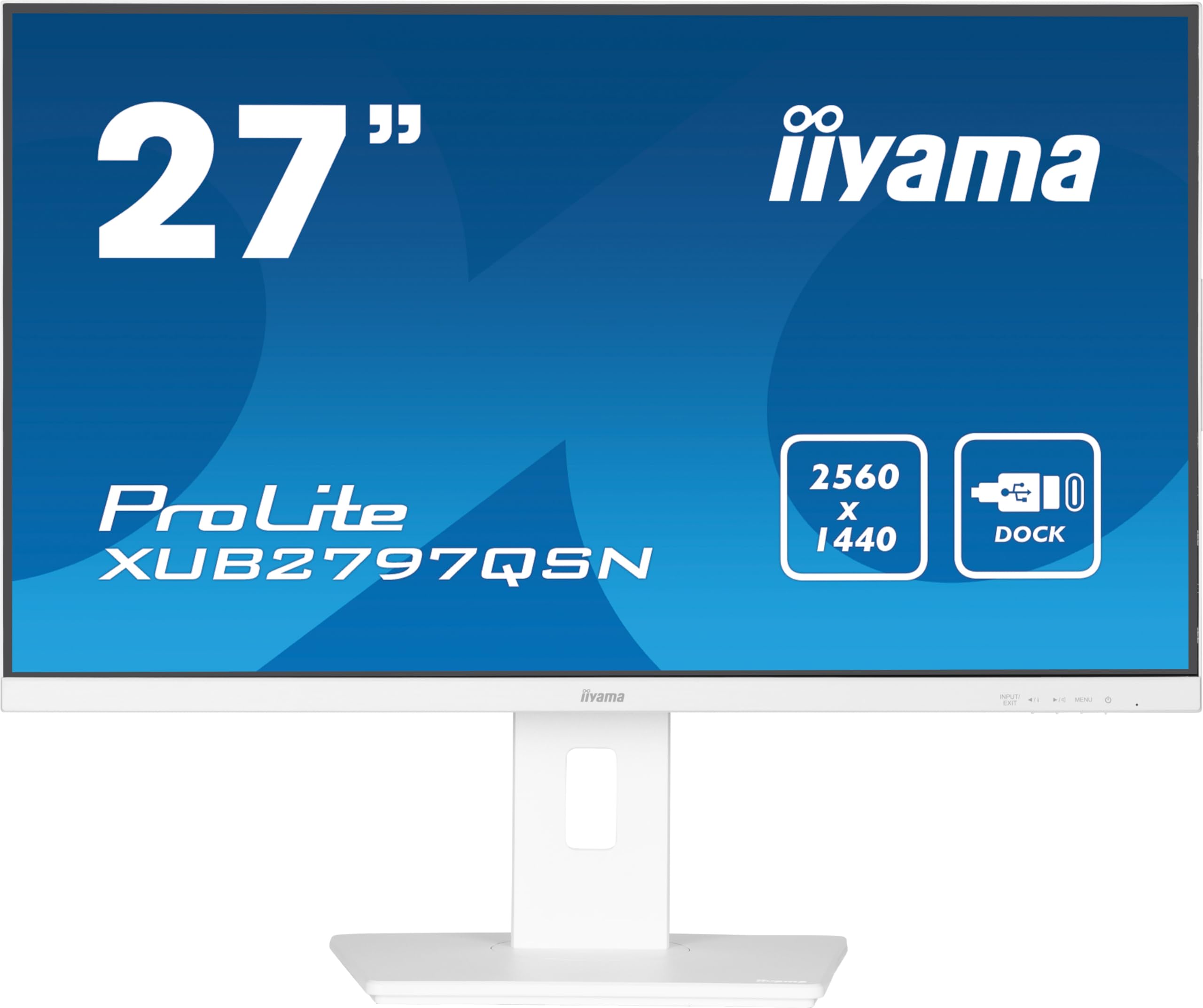 iiyama Monitor XUB2797QSN-W2-27, IPS, 2560 x 1440/100Hz, 1H1DP1C, HAS, RJ45