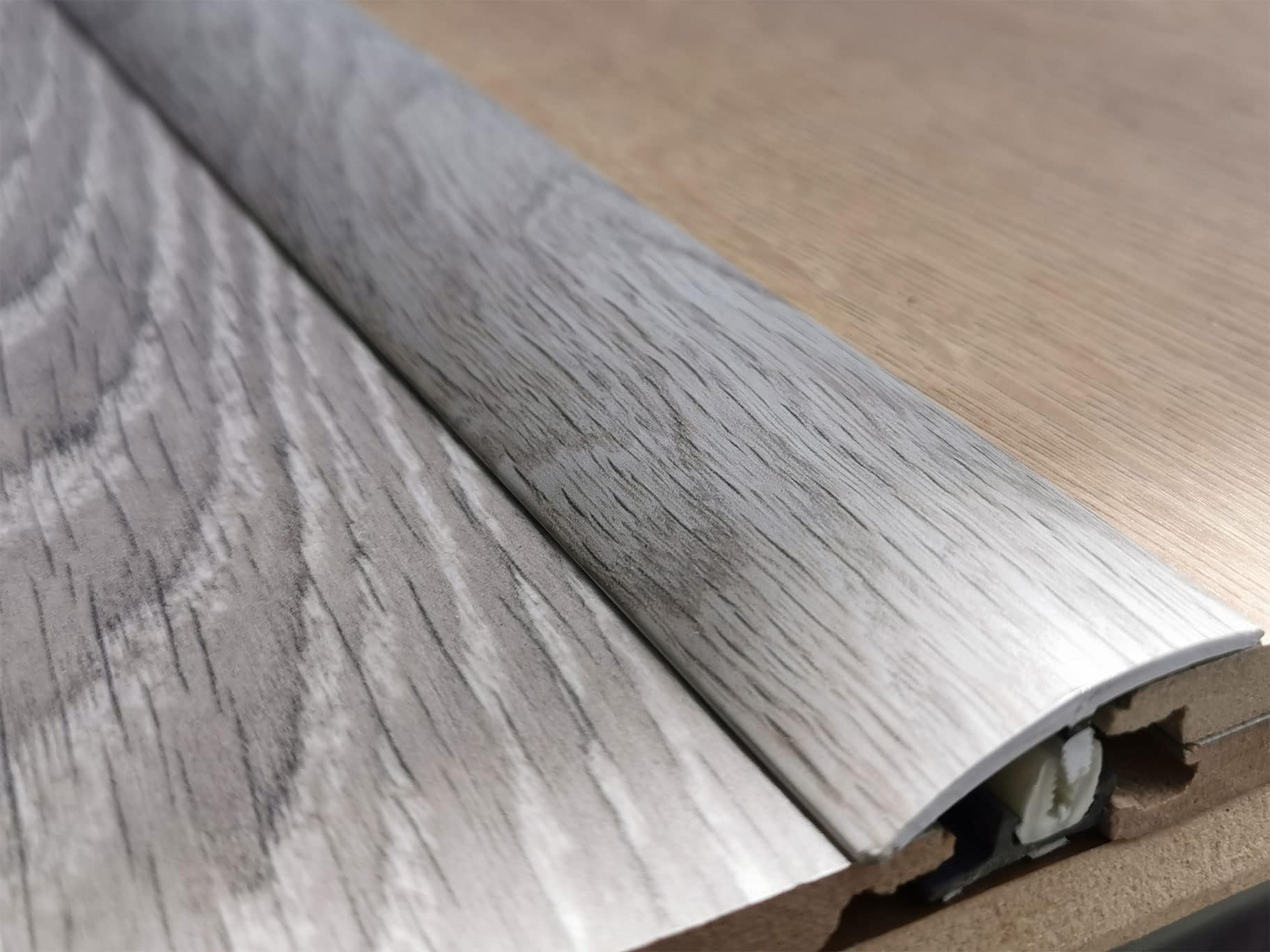 Stowe Oak Threshold Strip 38mm x 90cm Multi Purpose Adhesive Easyclip