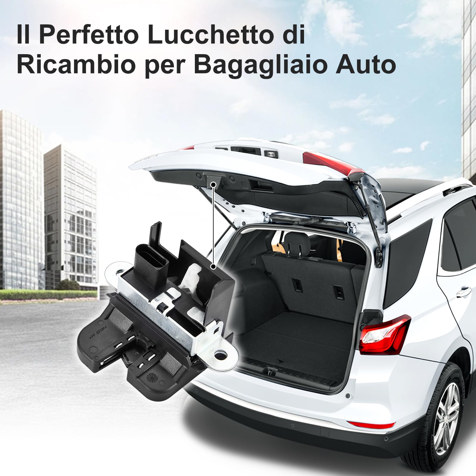 Serratura Portellone Posteriore Baule Compatibile con Golf 5 Golf 6 Golf 7 Passat B6 B7 Touran Tiguan, Serratura Bagagliaio 5G6827505, 5G6827505 9B9, 5G68275059B9, 5G6827505A, 5G6827505B