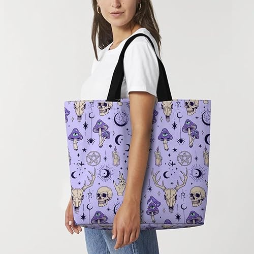 Vista 37 de Grocery Tote Bag, Casual Shopping Bags, Large Machine Washable Shoulder Bag, Reusable Shopping Handbags for Women