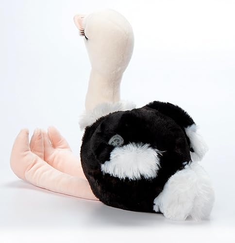 Miniatura 4 de The Petting Zoo Peluche de avestruz, regalos para niños, animales salvajes del zoológico Onez, juguete de peluche de avestruz de 12 pulgadas