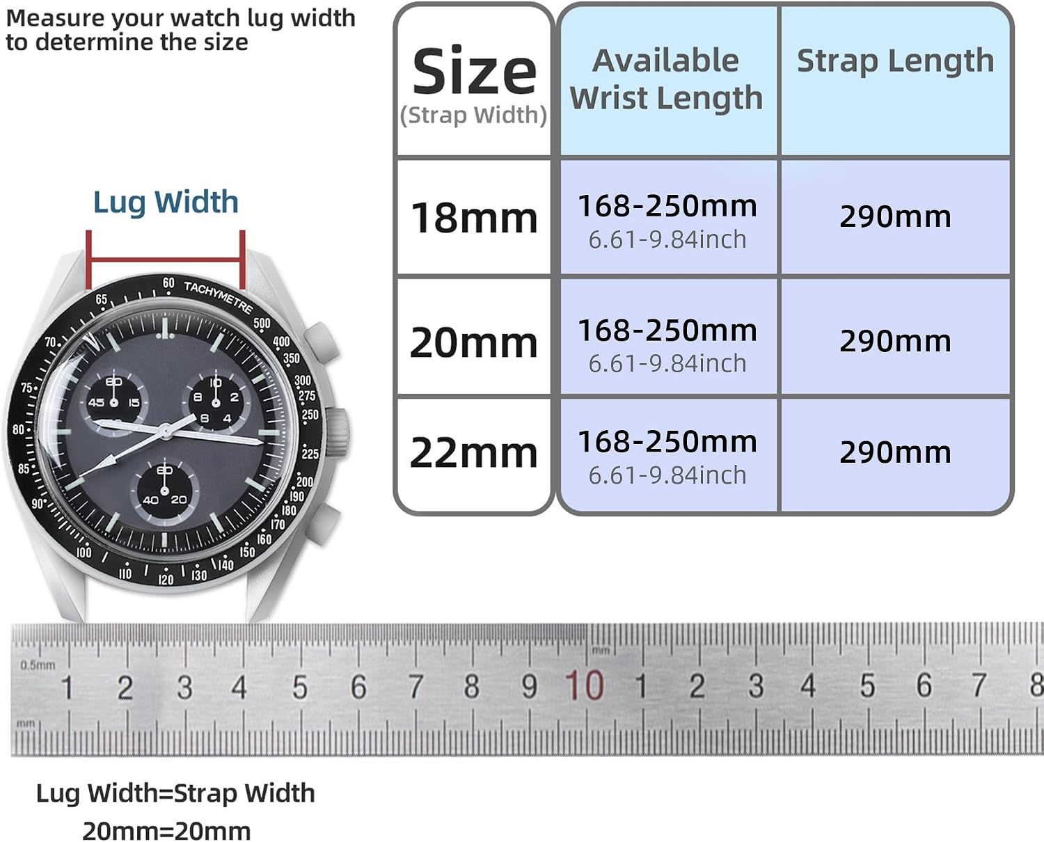 Nylon strap Nylon watch band for men and women,One-Piece 20mm/22mm watch band