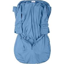 2-in-1 Baby Pajamas and Sleep Bag,Detachable Romper & Swaddle Wrap,Soft Breathable Bamboo Viscose Newborn Anti-Startle Sleep Sack,Stretchy Infant Wrap Ensures Secure Comfortable Sleep