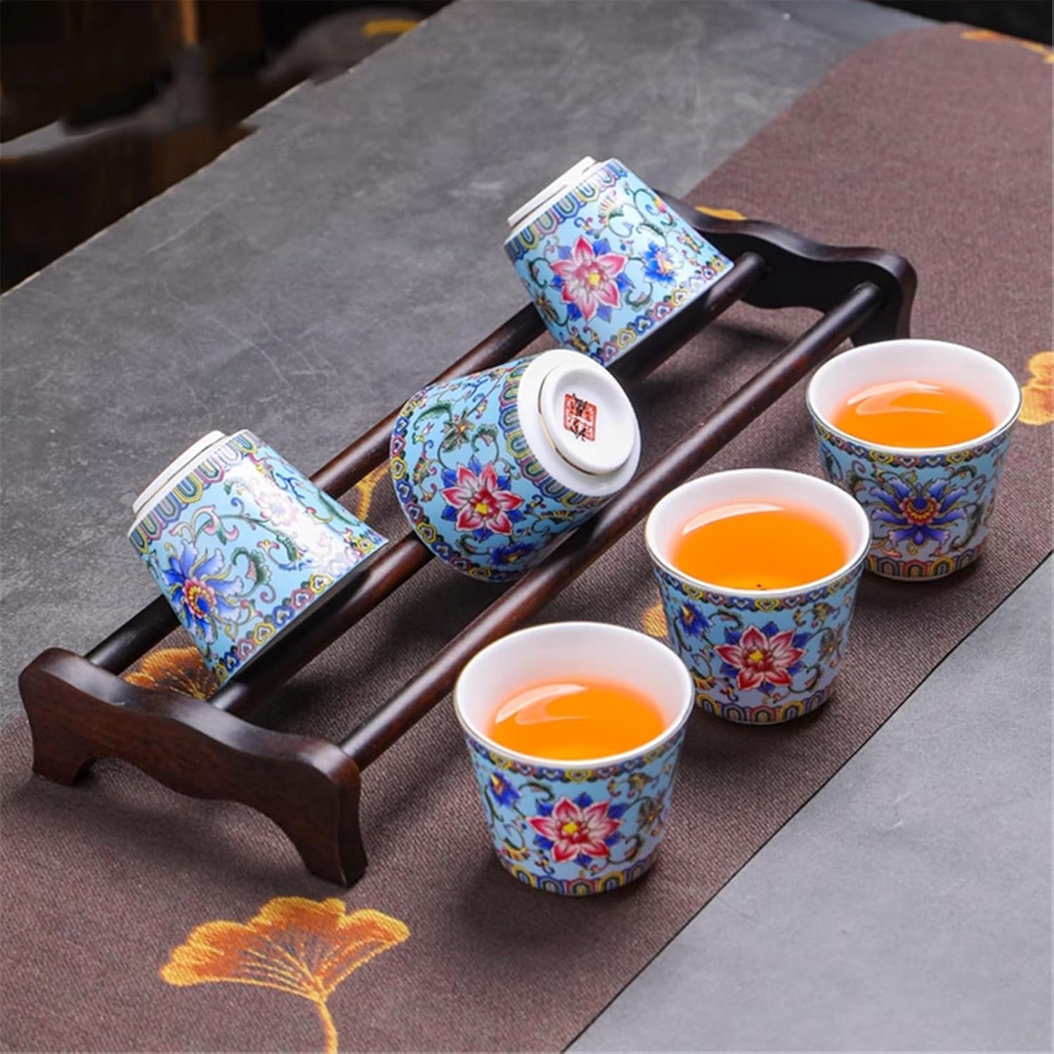 Ceramic Enamel Master Tea Cup with Personalized Tea Bowl-style7
