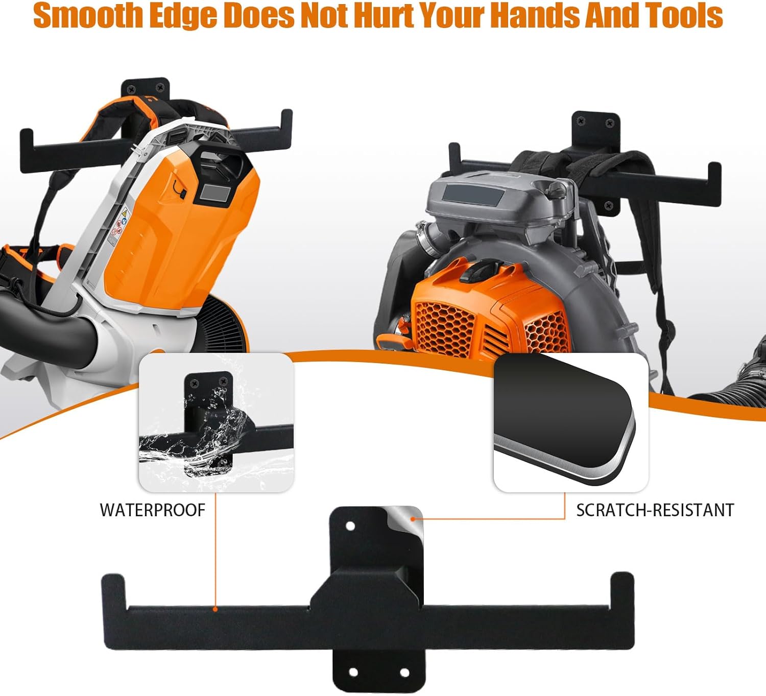 PACEWALKER Backpack Leaf Blower Hanger, Storage Tactical Gear Stand Heary Duty Chainsaw Wall Mount Stand Accessories Garage Organization Storage Heavy Duty Garage Storage Tool Organizer