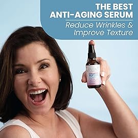 Collagen Peptide Serum for Face - Anti Aging Facial Treatment with Peptides & Hyaluronic Acid - Gentle for Sensitive Skin, Microneedling Pen, Derma Roller, Skin Firming & Hydrating (2 Oz) (2 Pack)