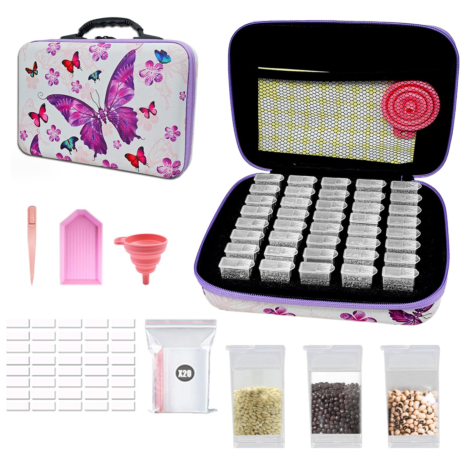 Amazon.co.jp: 種子保存箱 フラワーガーデン 40スロット 苗保管