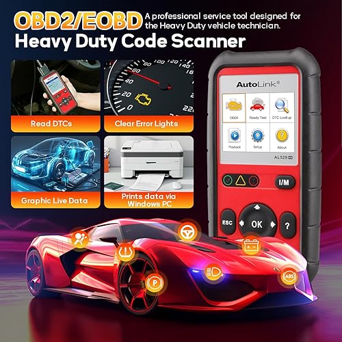 Miniatura 4 de Autel AutoLink AL529HD, lector de código de vehículo, escáner de código AL529 OBD2 avanzado, AutoVIN lectura de códigos mejorados para