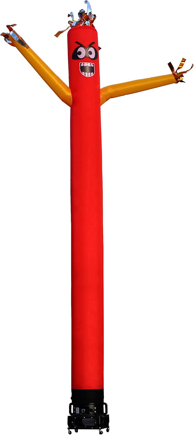 Reflective Inflatable Bird Scare Deterrent Set with Weather Resistant Blower, 20-Feet