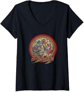 Disney The Muppets Electric Mayhem Vintage Band Poster V-Neck T-Shirt