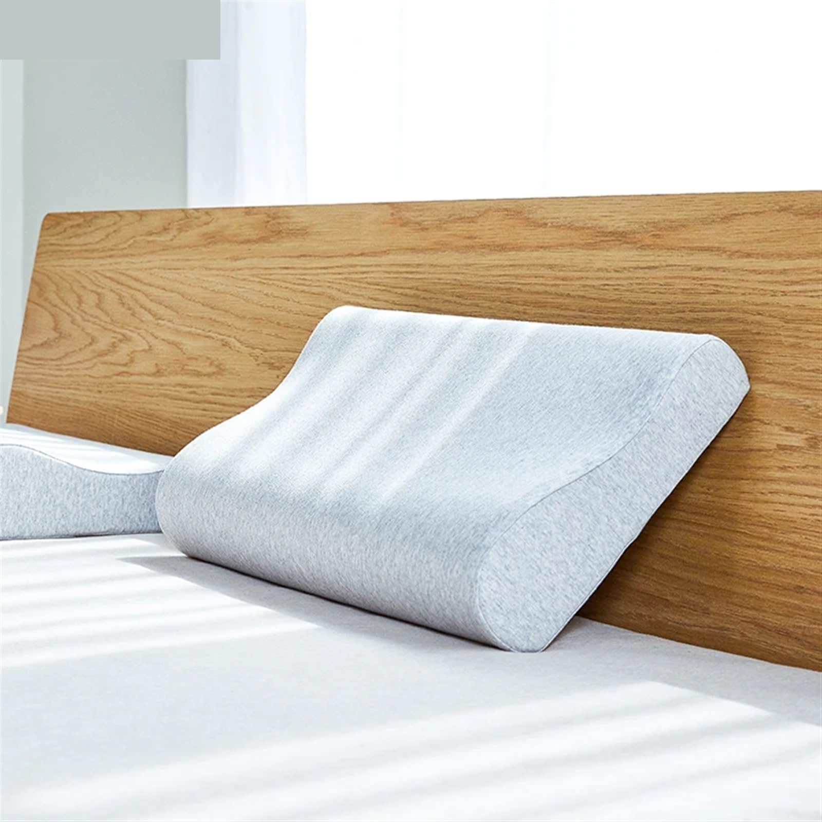 Almohada De Espuma Con Memoria Almohada de espuma viscoelástica 14 cm de alto Contorno de espuma viscoelástica Almohada ortopédica Cuello Soporte for vértebras cervicales Cuidado del cuello Ropa de ca