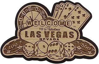 Las Vegas Wood Engraved Wooden Fridge Magnet Souvenir Gift