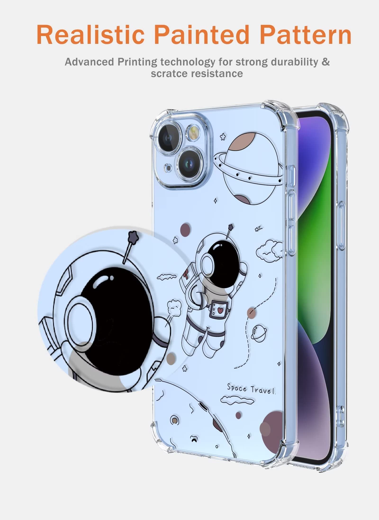 HONLEN Custodia Silicone TPU Per Redmi 9A / 9AT – Trasparente Effetto Sfumato Con Angoli Rinforzati | Design Panda - 4